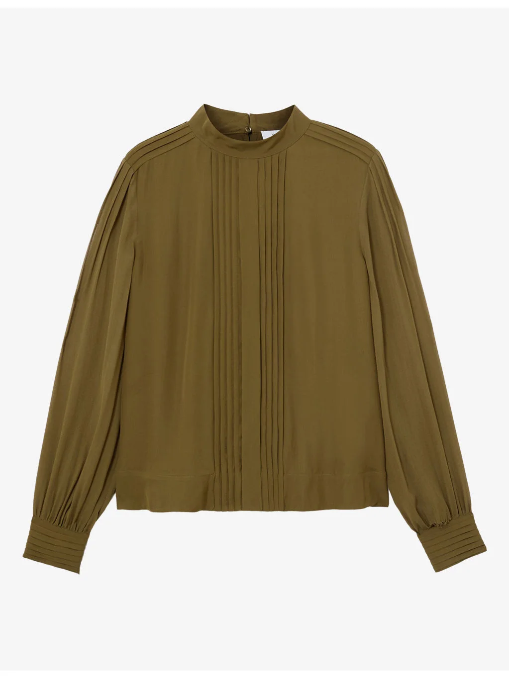 Ottilie Pintuck-Detail Woven Blouse - 1
