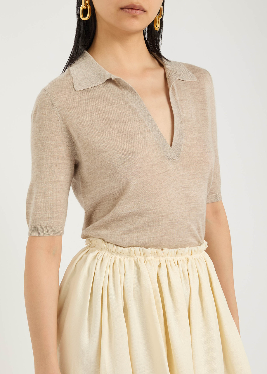 Gabriela Hearst Frank Cashmere and Silk-blend Polo - 5