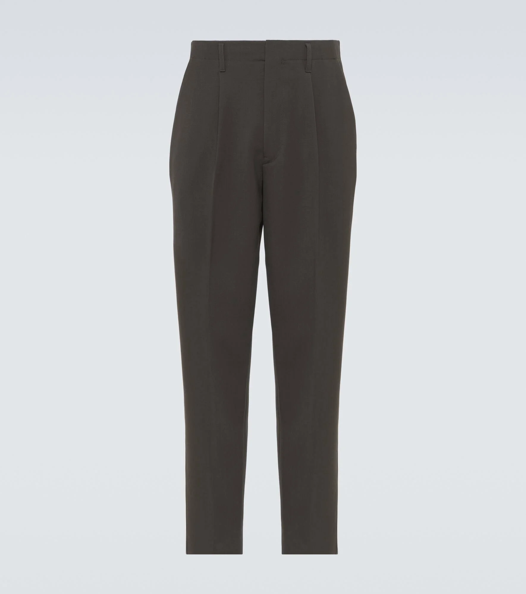 Wool straight pants - 1