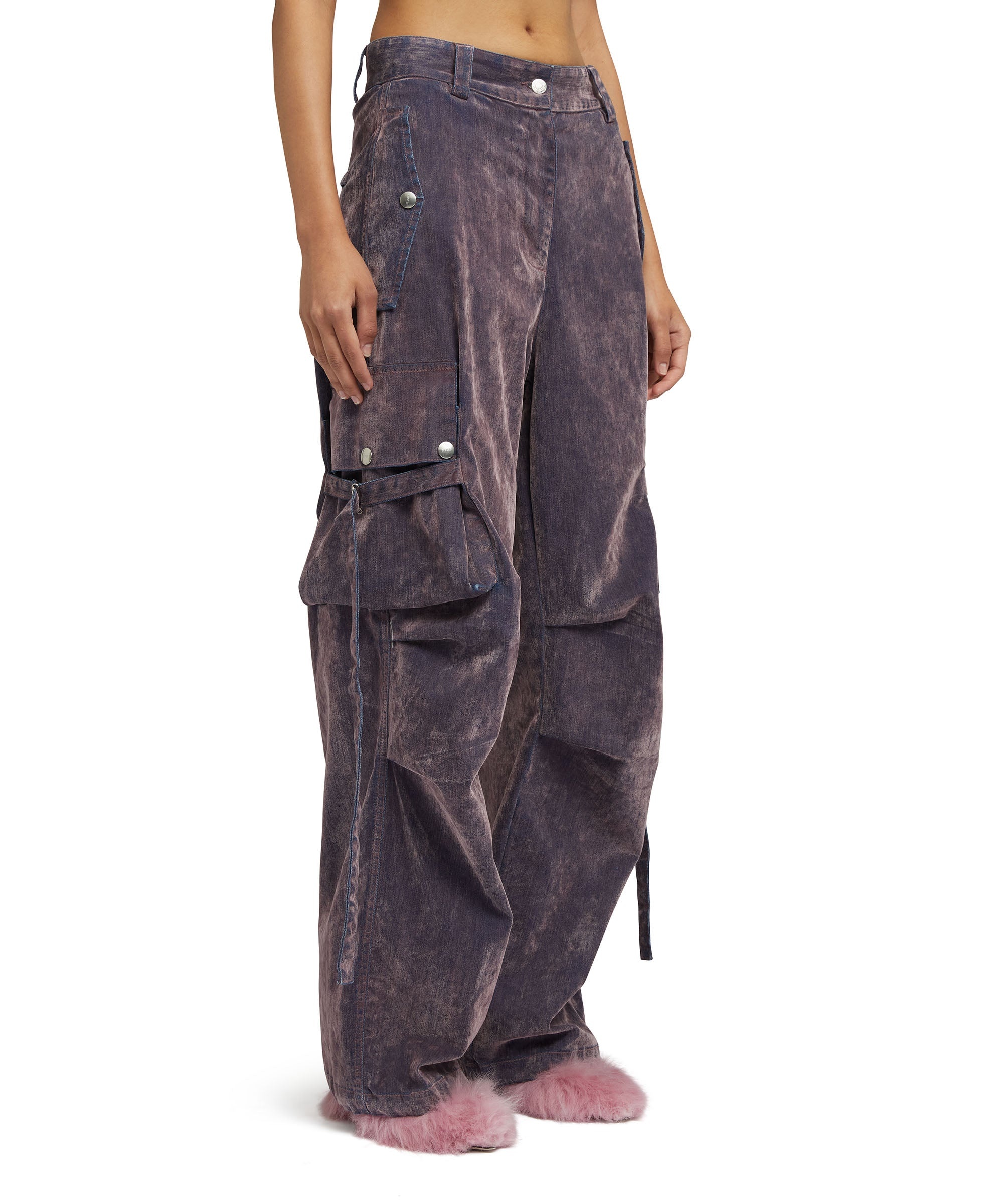Cargo trousers with "Flock Denim" workmanship - 4