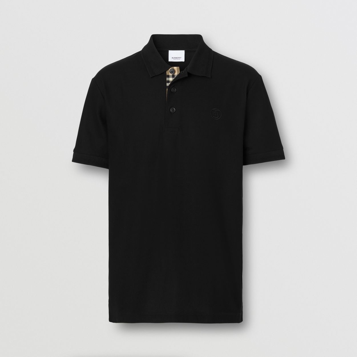 Monogram Motif Cotton Piqué Polo Shirt - 1