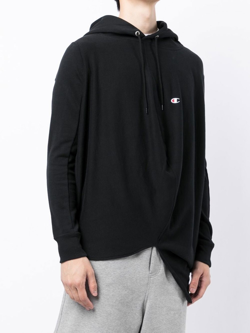 draped drawstring hoodie 4