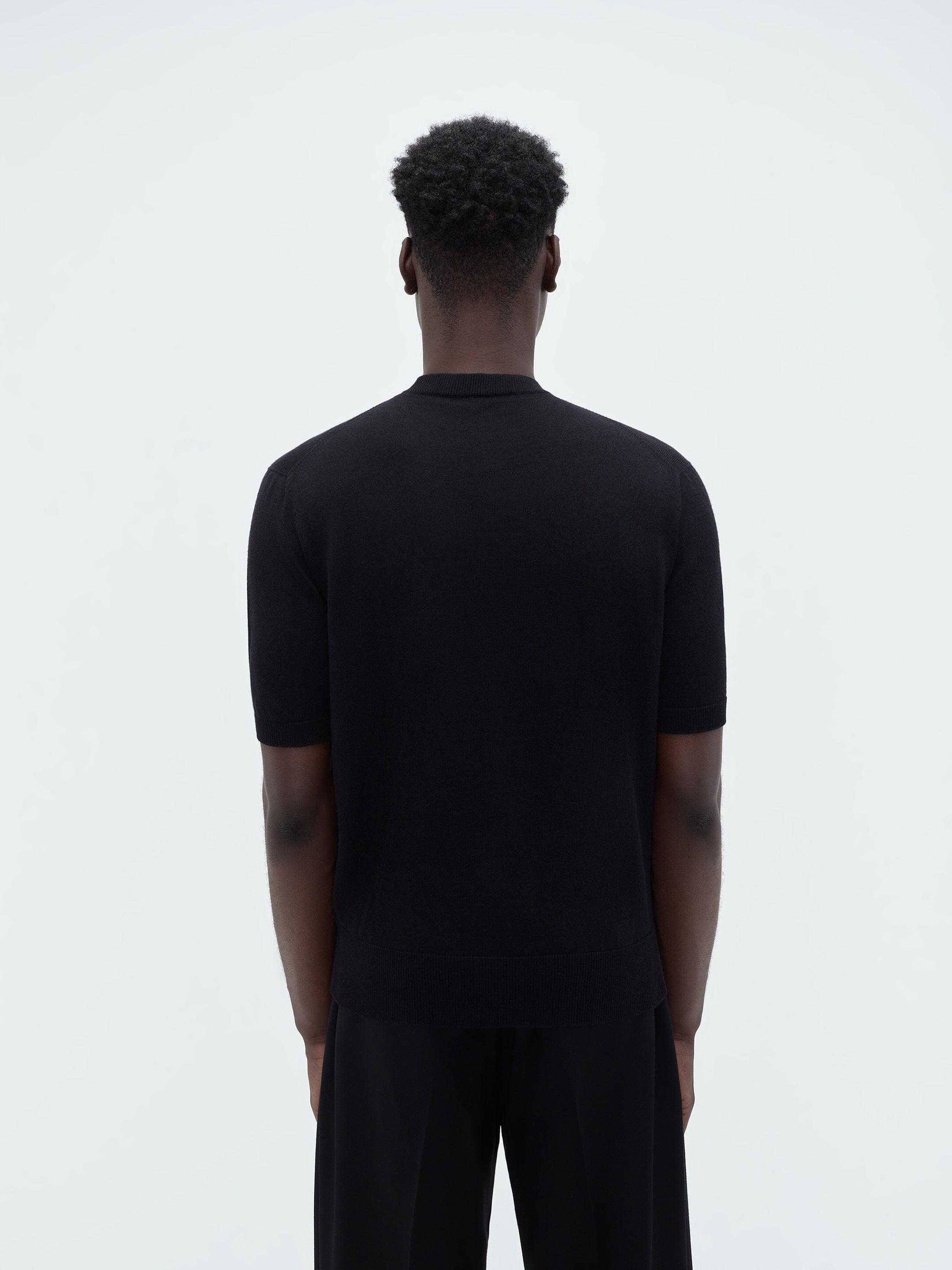 SHORT SLEEVE CREW- BLACK - 5