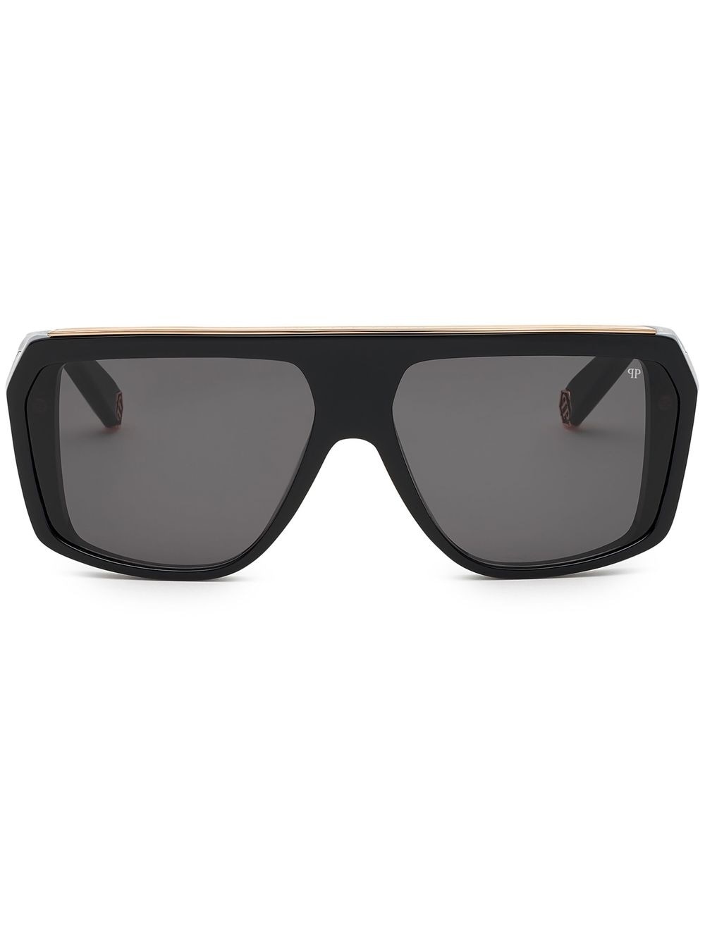 rectangular oversized-frame sunglasses - 1