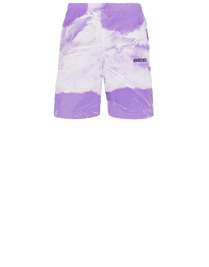 Stone Island L0695 LIGHT REACTING ‘LUCE’ PRINT TECHNIQUE LAVENDER outlook