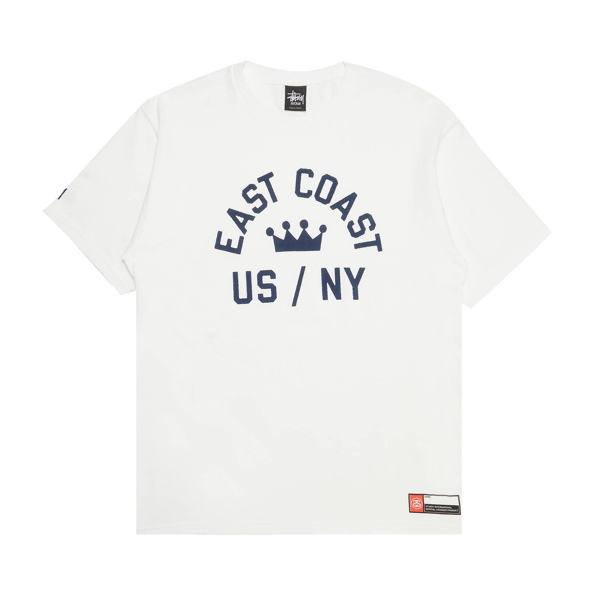 Stussy East Coast Crown US/NY Tee 'White' - 1