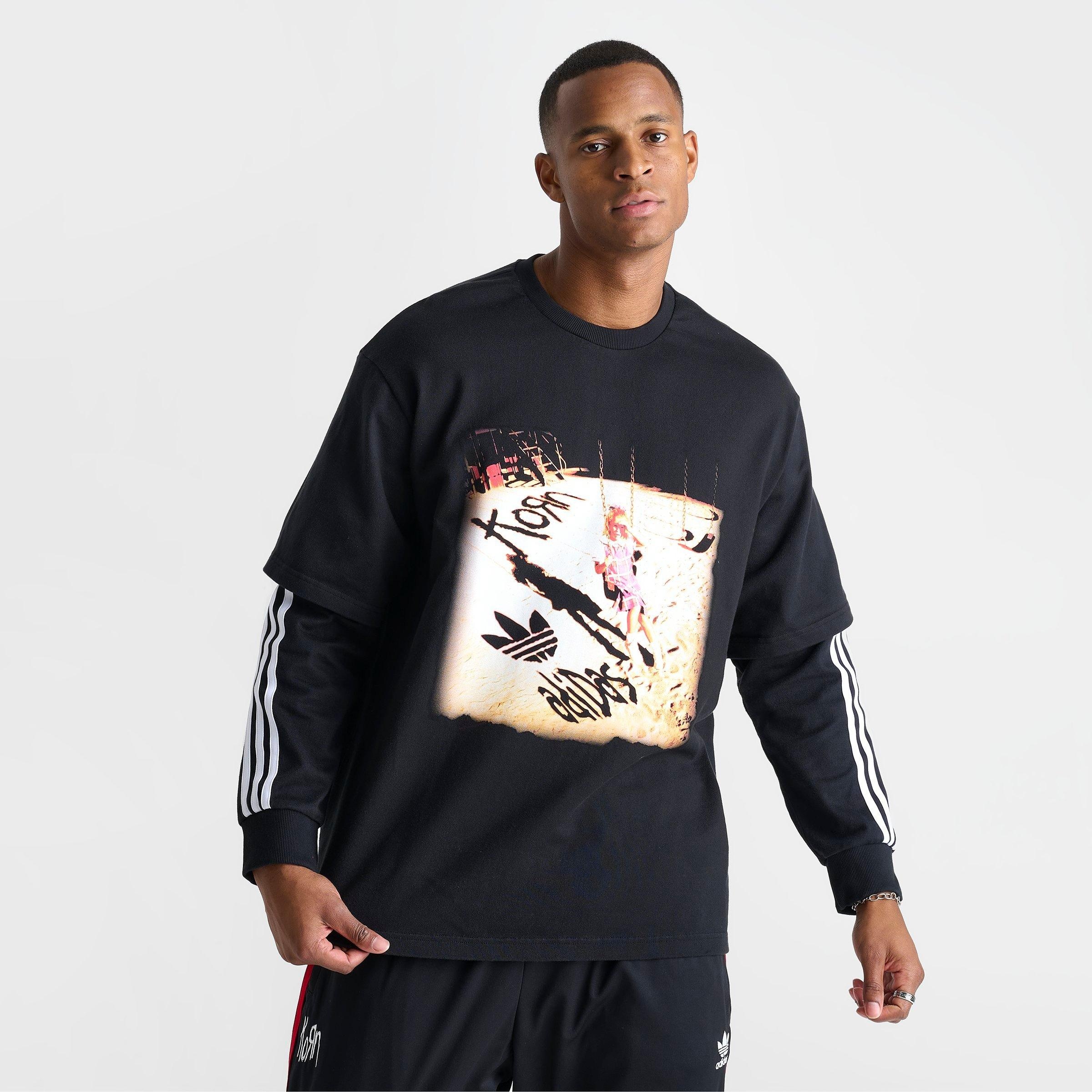 Adidas Men's x Korn Long Sleeve T-Shirt in Black adidas