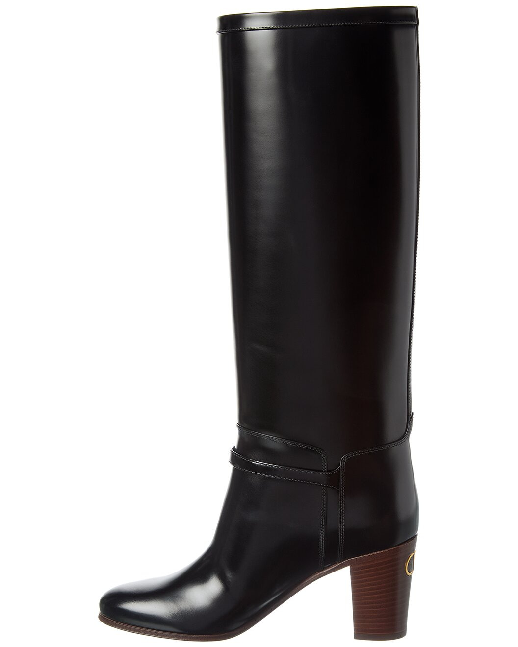Valentino Pattie 75 Leather Knee-High Boot - 2
