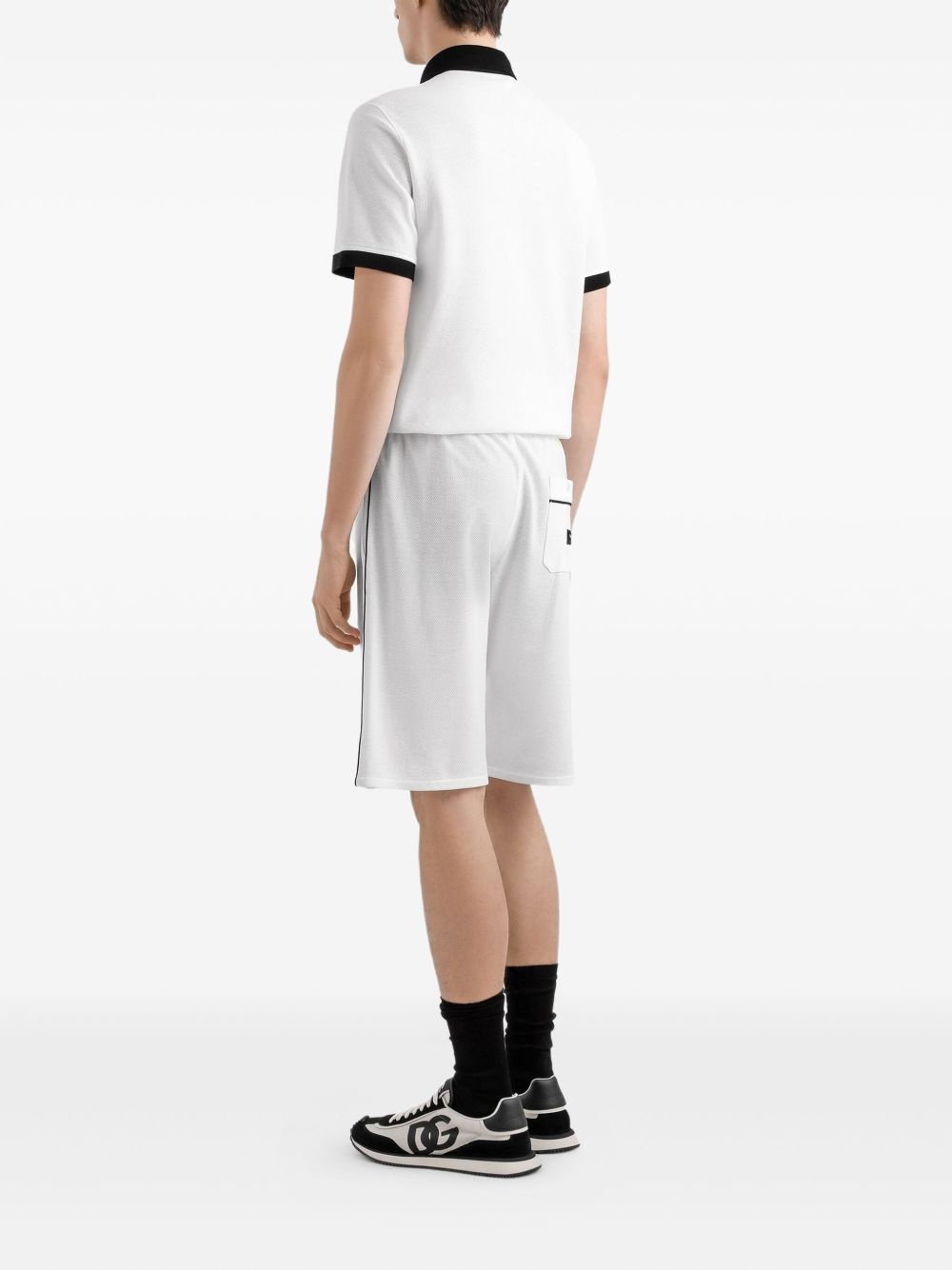 contrast-trim track shorts - 3