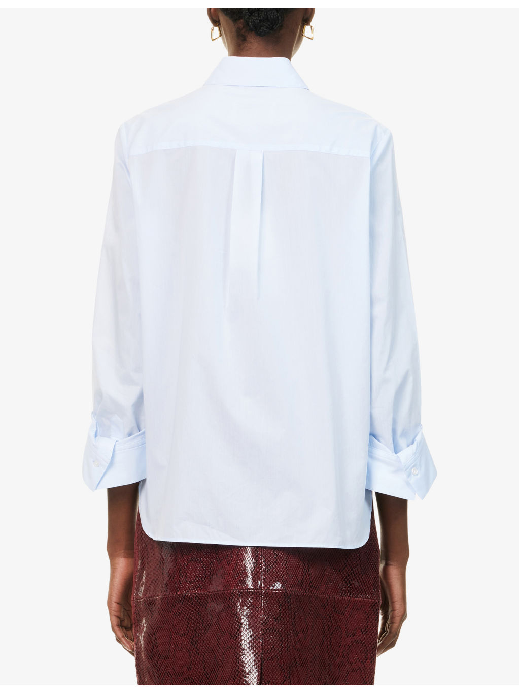 Boyfriend Long-Sleeves Cotton-Poplin Shirt - 4