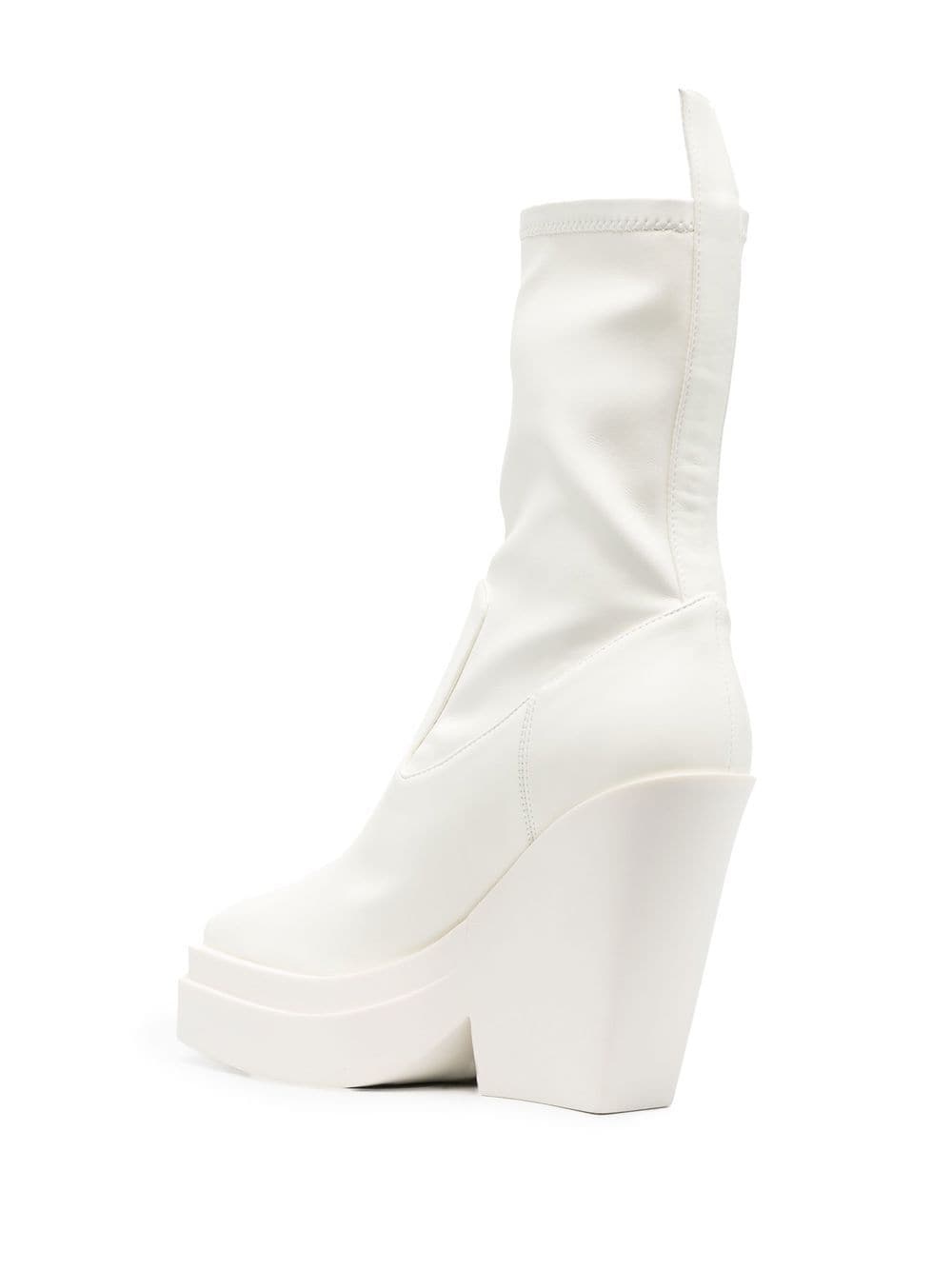 120mm tapered-heel leather boots - 3