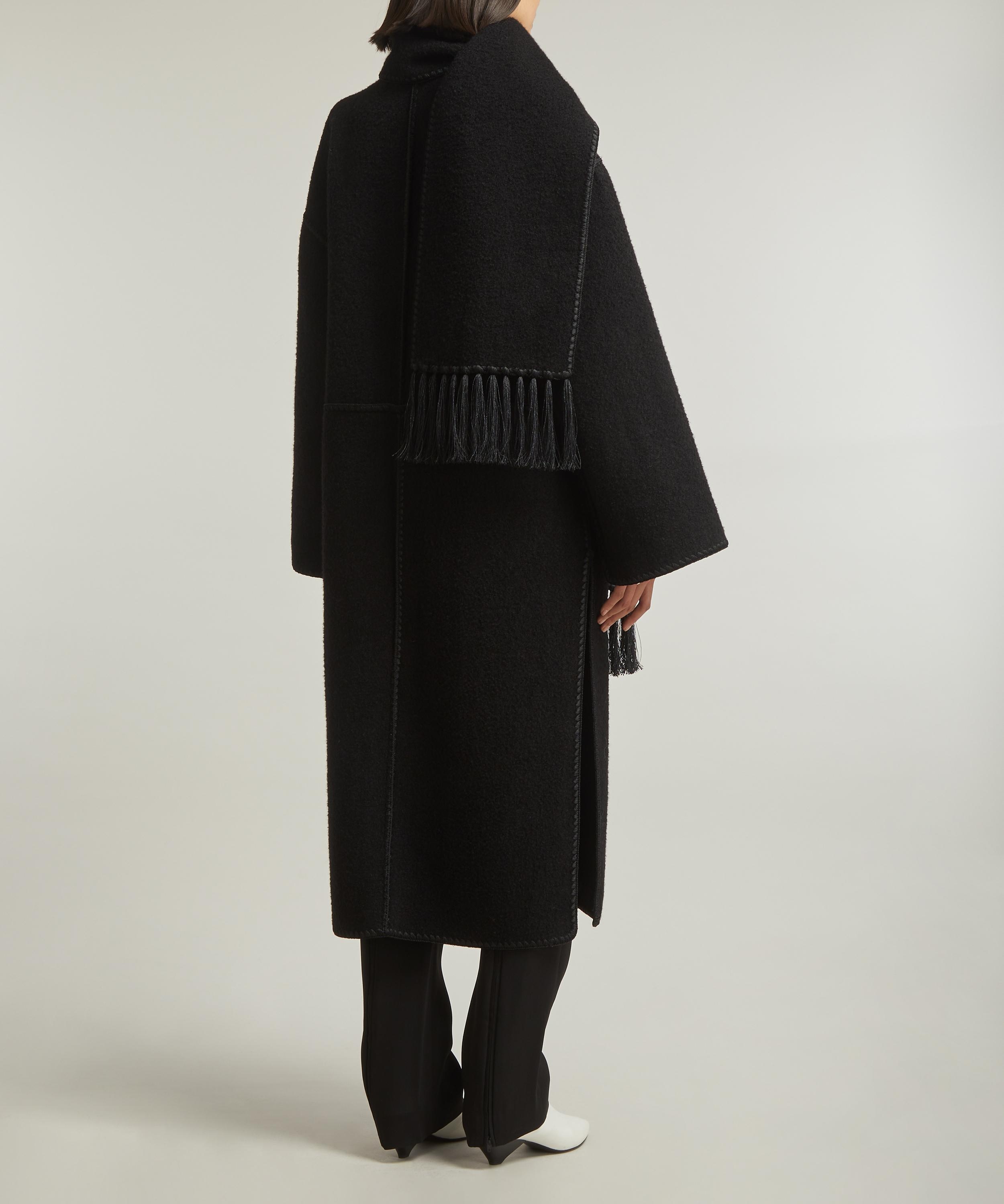 Embroidered Scarf Coat - 4