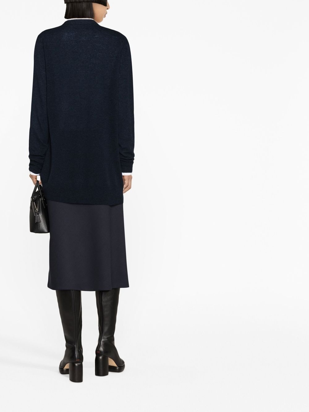 V-neck long-sleeve cardigan - 3