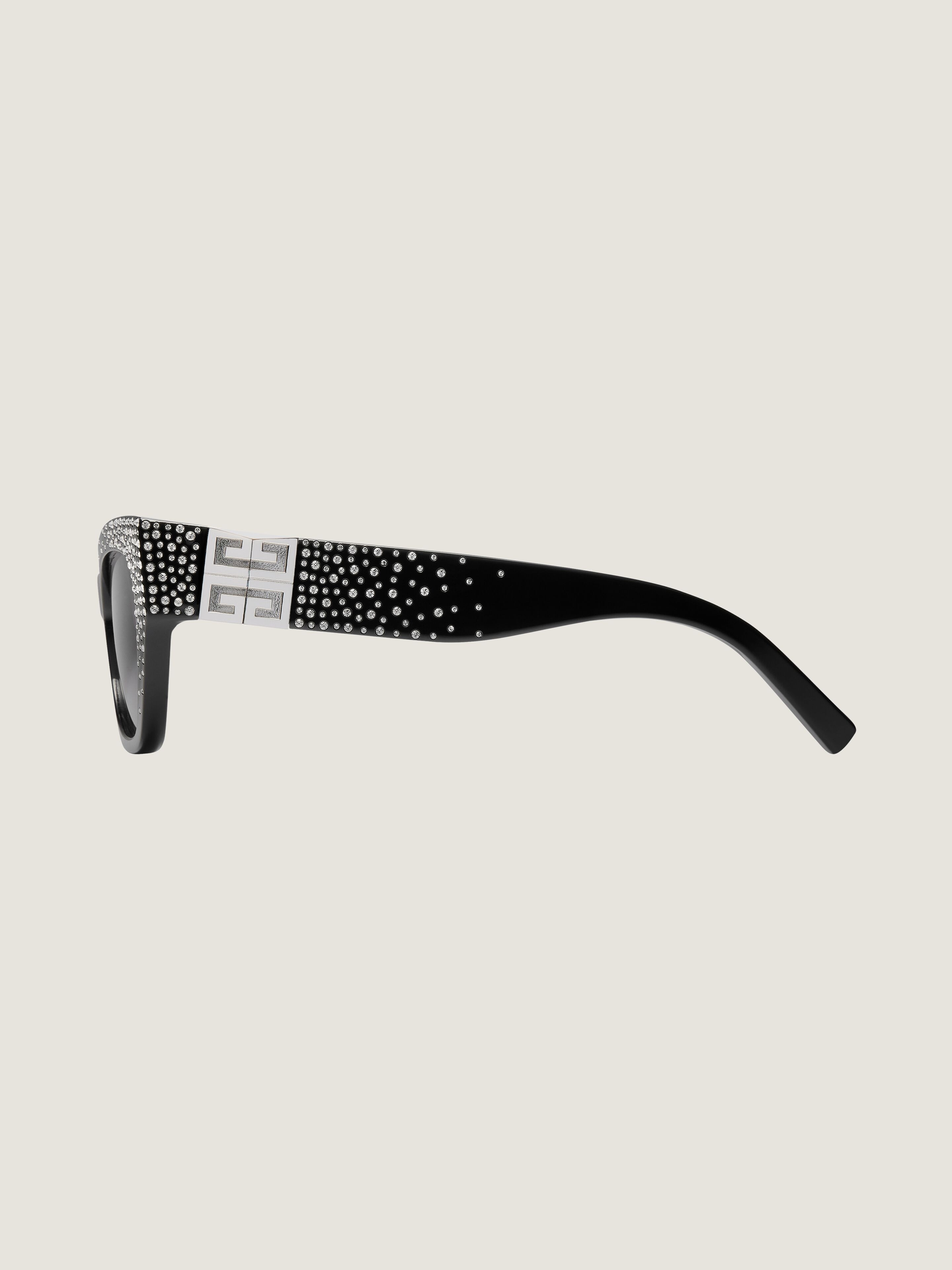 4G SUNGLASSES IN ACETATE WITH CRYSTALS - 3