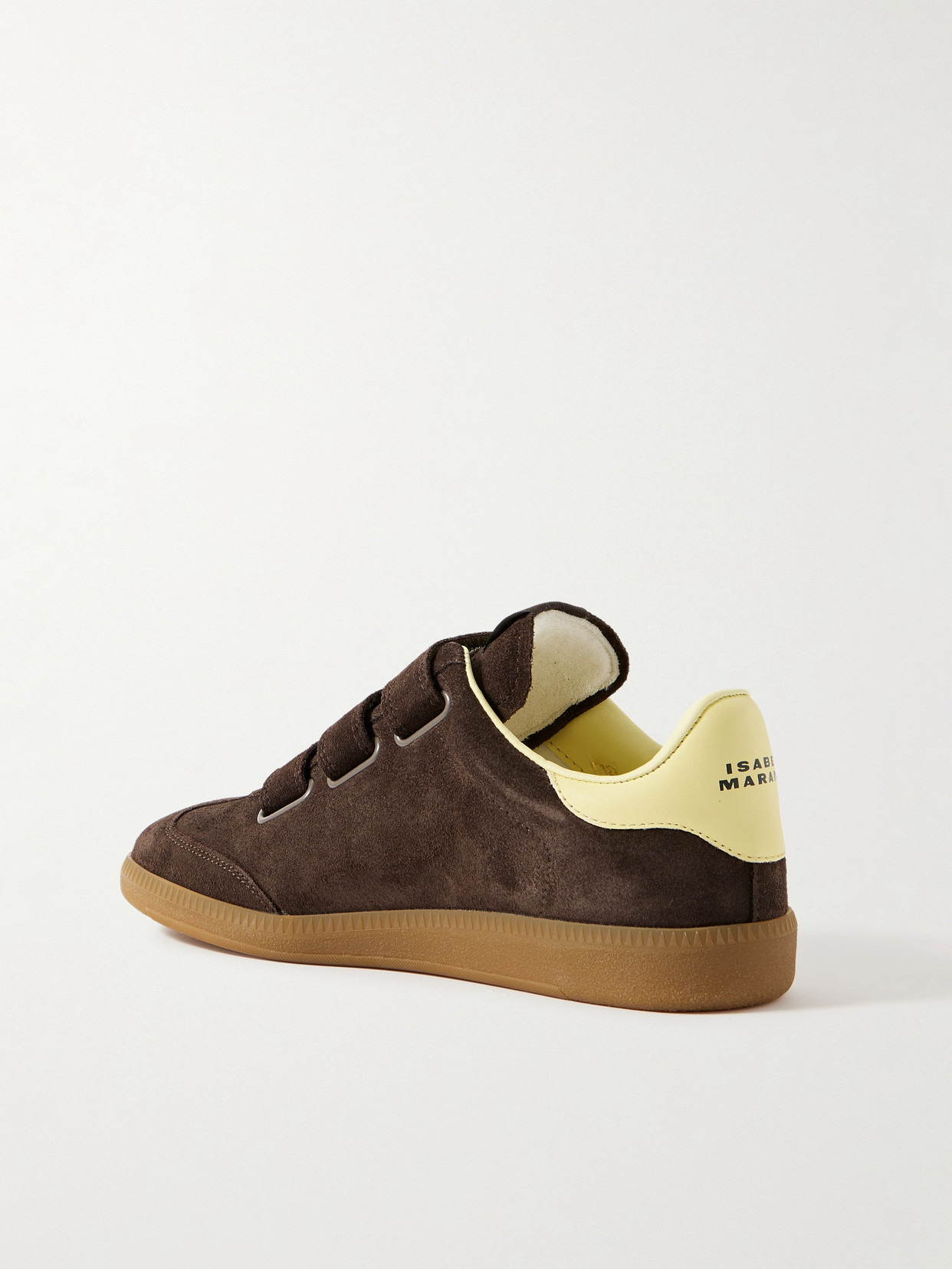 Beth Leather-trimmed Suede Sneakers - 3