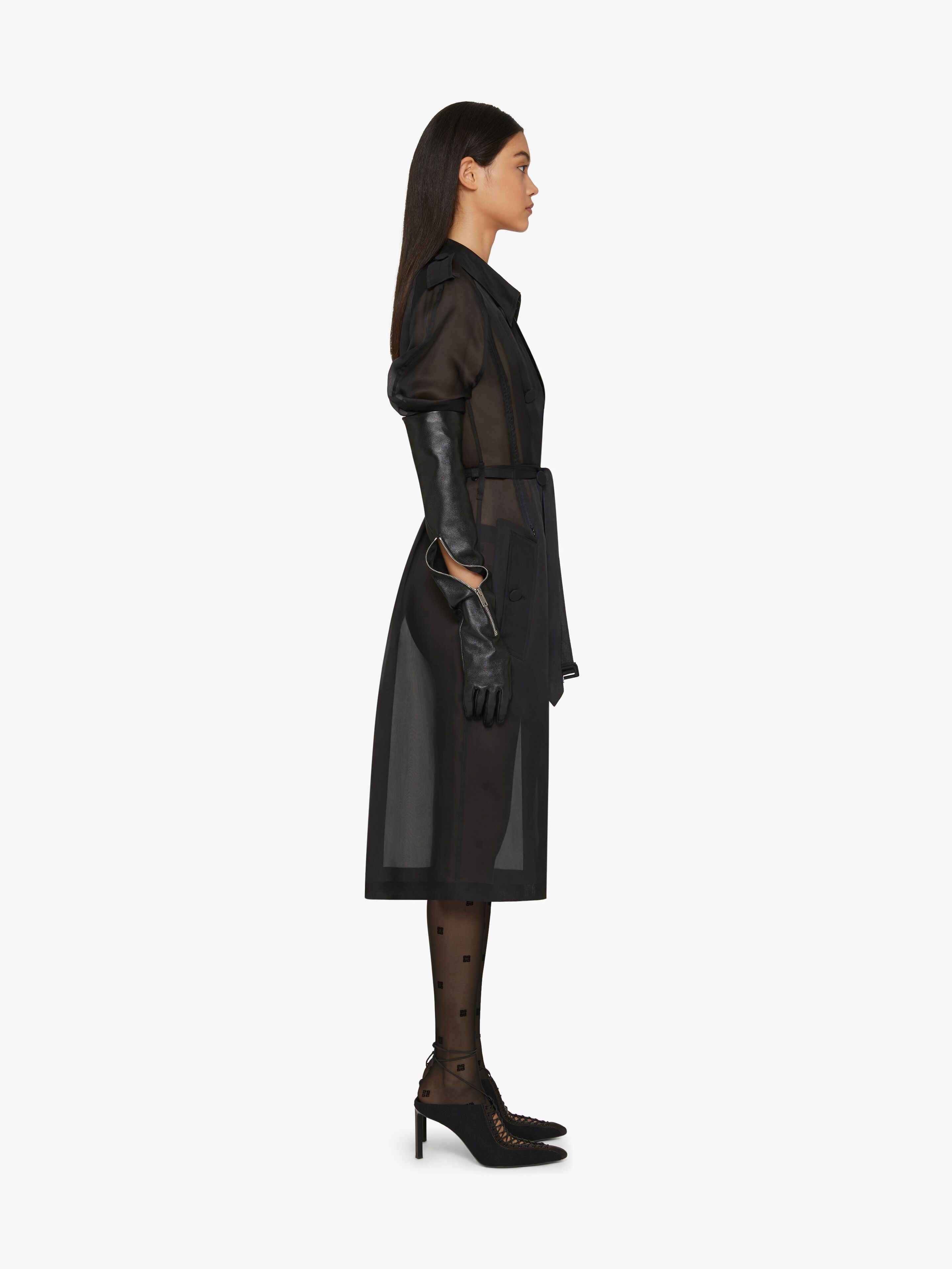 OVERSIZED TRENCH IN ORGANZA - 3