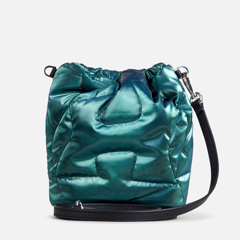HOGAN Quilted Bucket Bag Green outlook