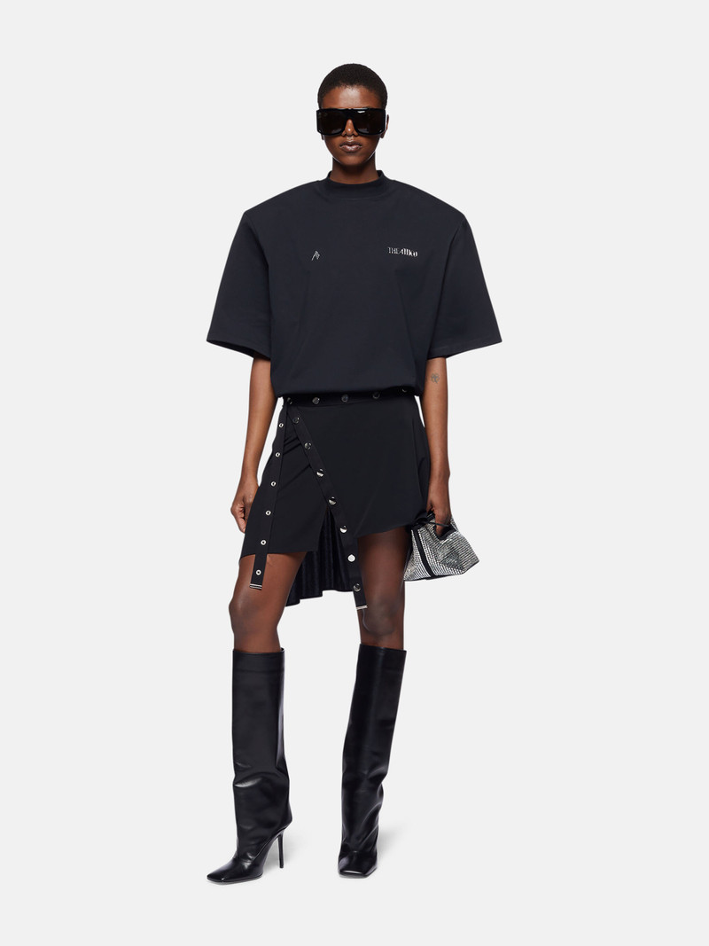 THE ATTICO ''KILIE'' BLACK T-SHIRT outlook