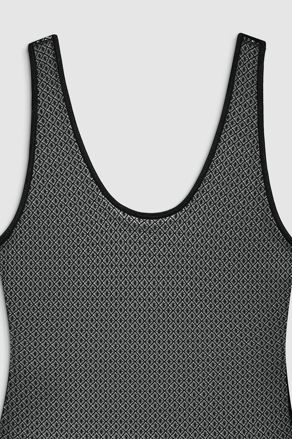 Alysha Bodysuit - Black Geometric Lace - 5