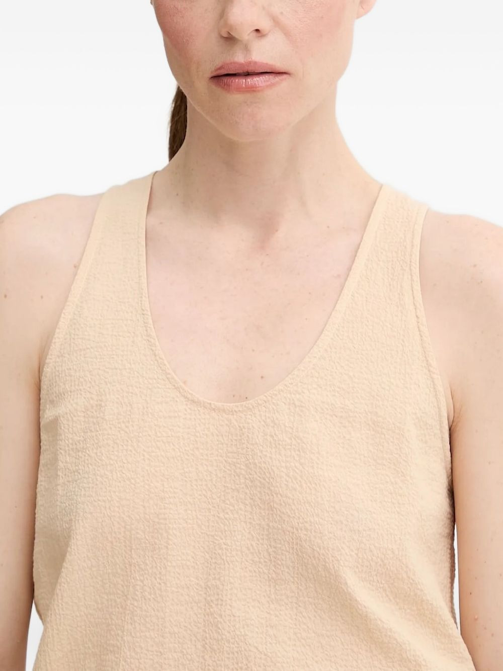 scoop-neck asymmetric day dress - 3