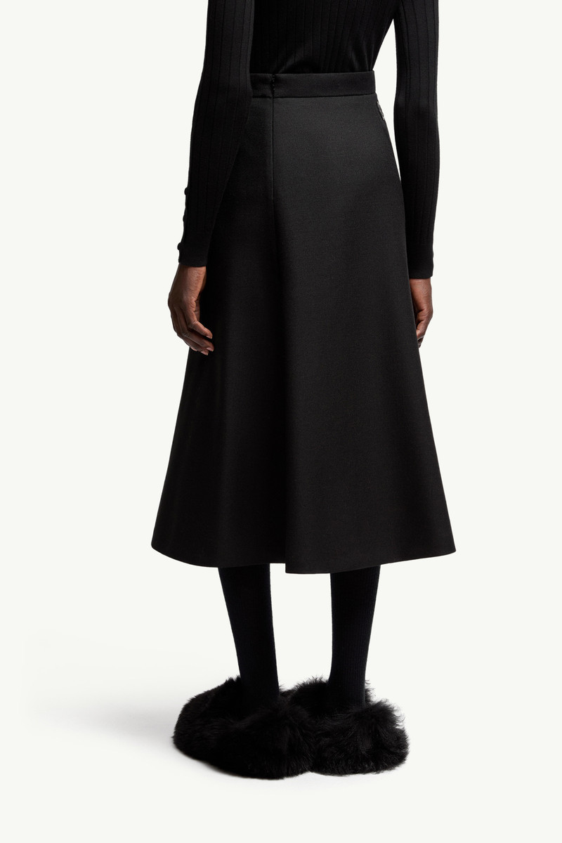 Mouliné Wool Midi Skirt 5