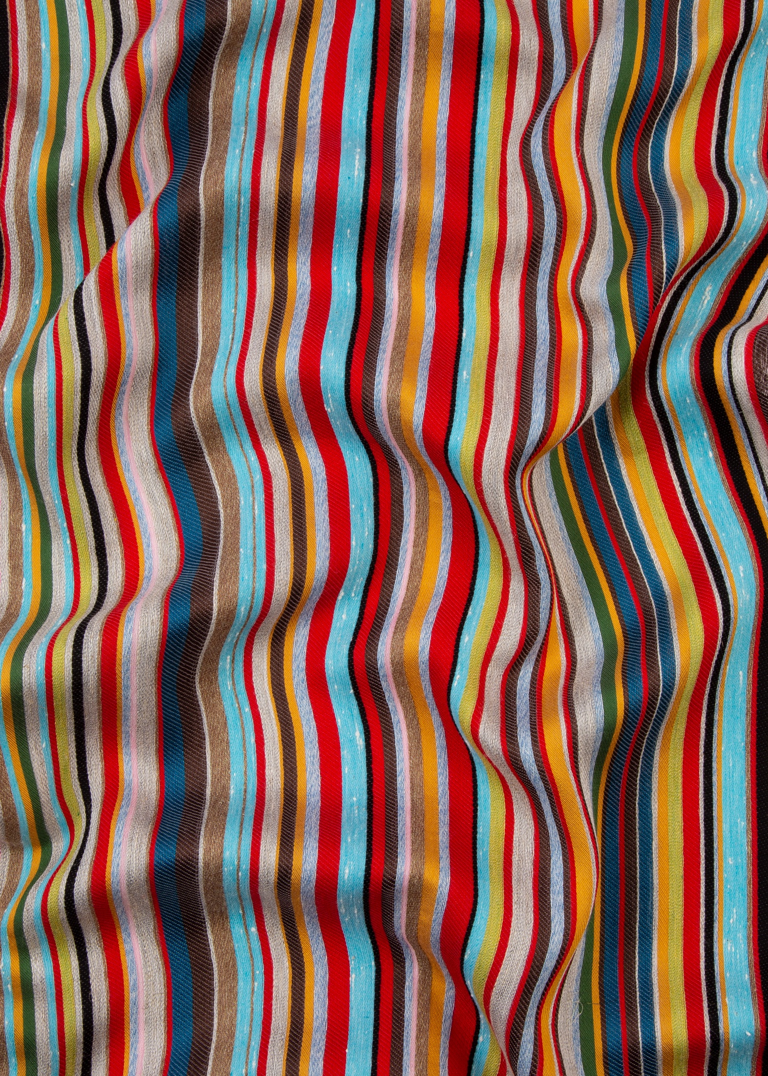'Signature Stripe' Cotton-Linen Scarf - 4