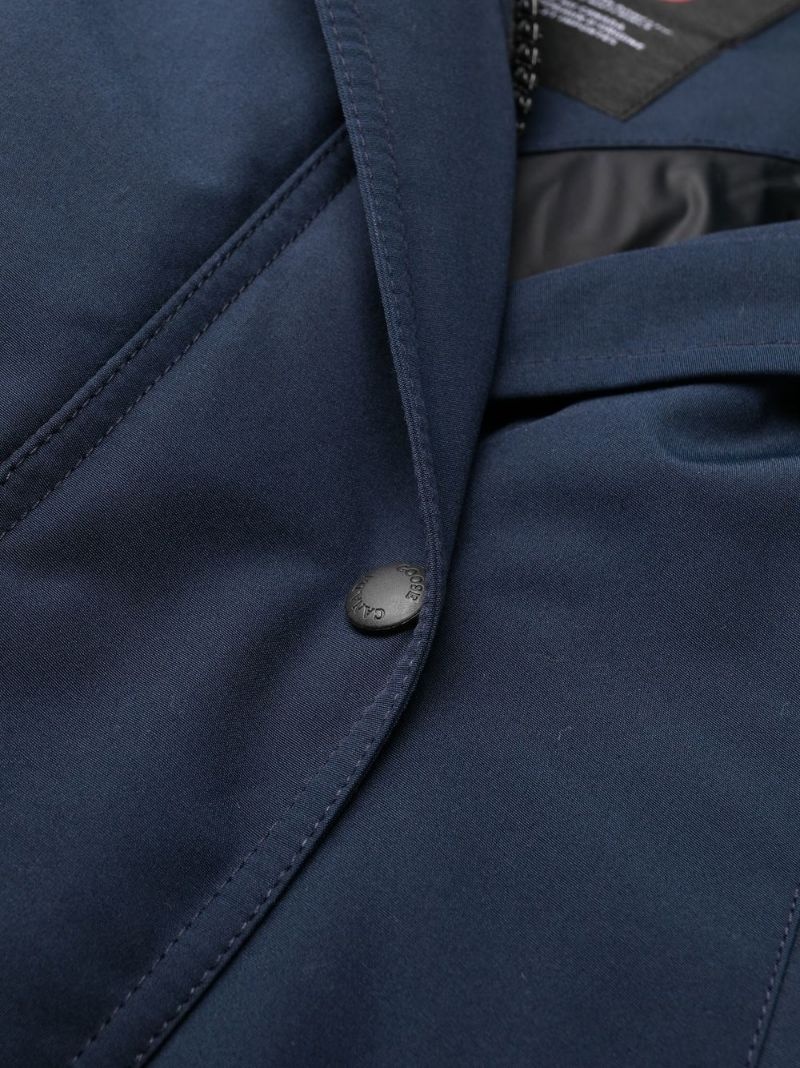 zip-up padded down coat - 6