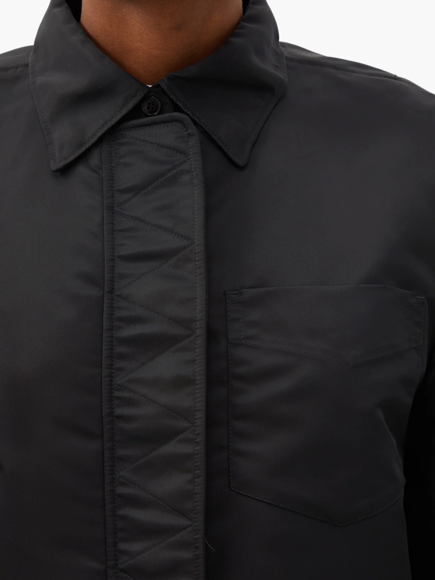 Pocket-sleeve taffeta shirt - 4