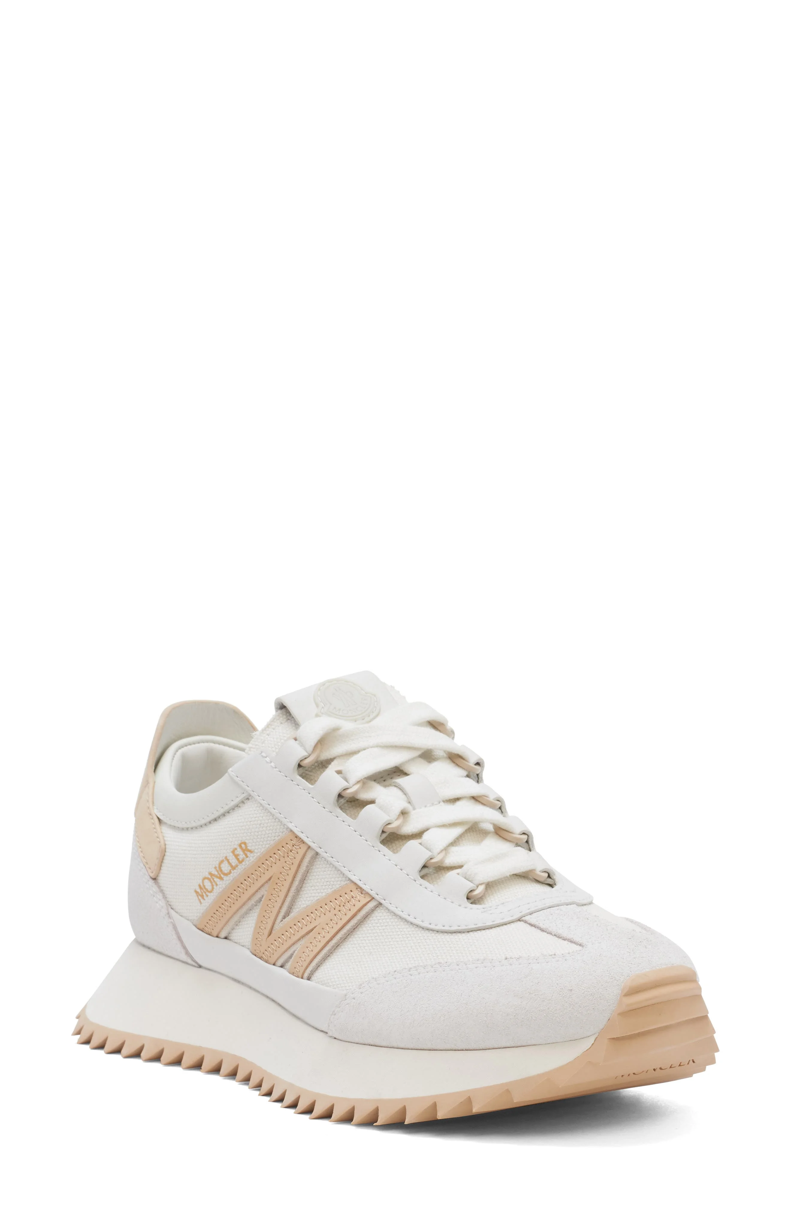 Moncler Pacey Low Top Sneaker in White at Nordstrom - 1