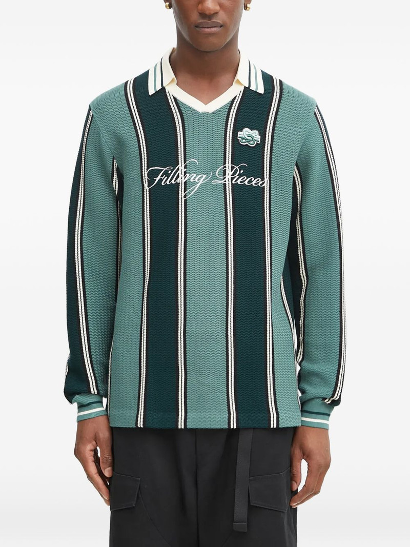 Football jersey striped sweatshirt 1