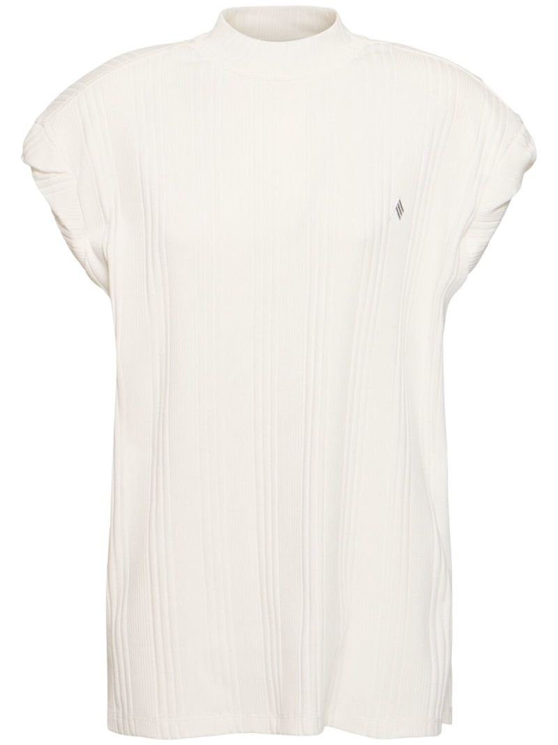 Laurie ribbed jersey t-shirt - 1