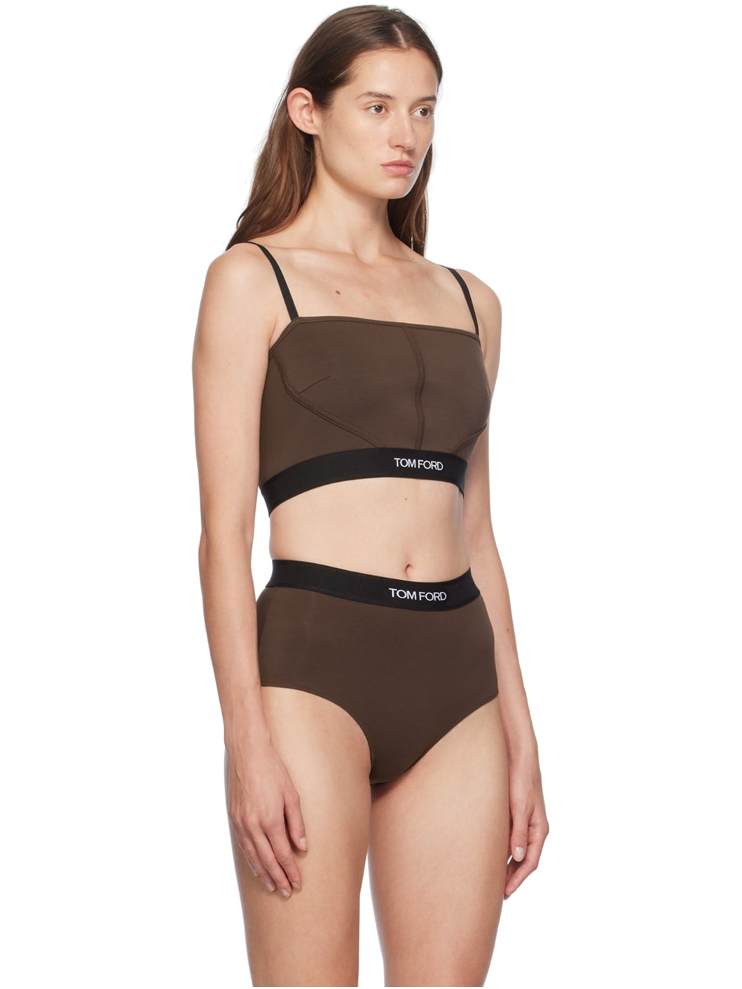 Brown Modal Signature Camisole - 2