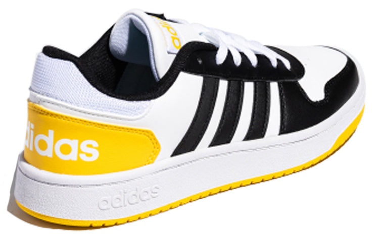 adidas neo Hoops 2.0 'Black White Yellow' FW5993 - 4