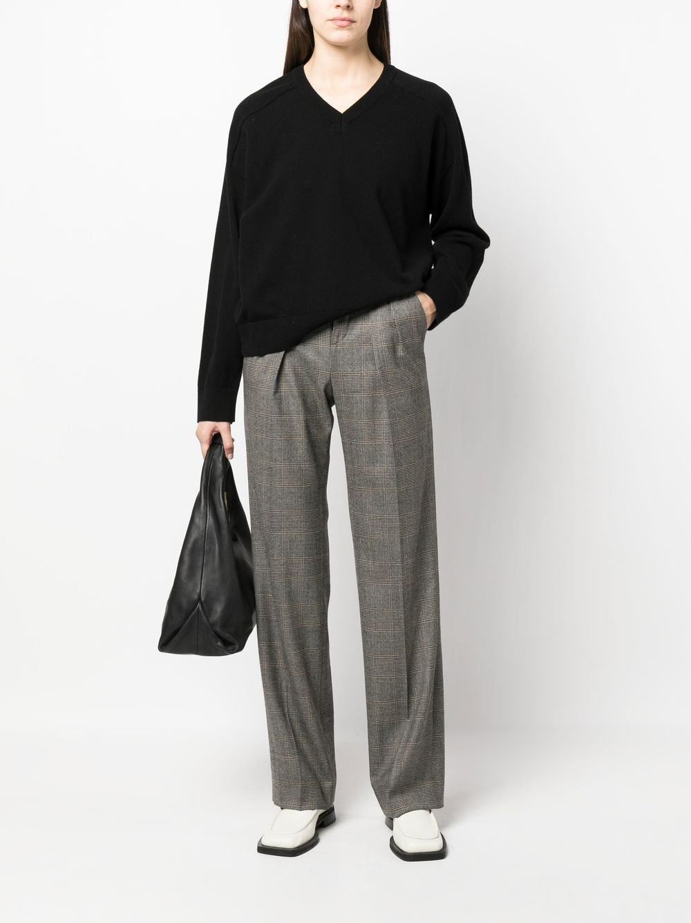 V-neck knitted jumper - 2