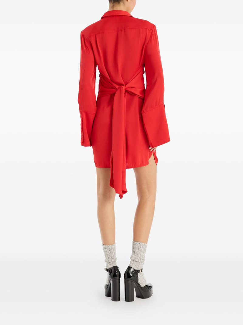 tie-back shirt mini dress 3