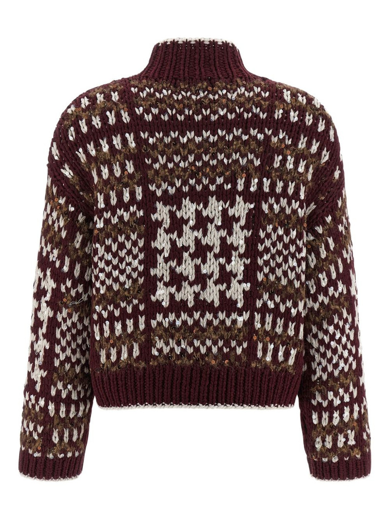 Brunello Cucinelli Prince Of Wales cashmere sweater outlook