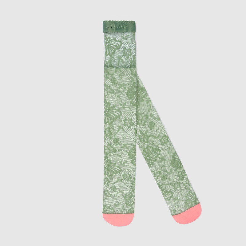 GUCCI Floral stretch knit fabric tights outlook