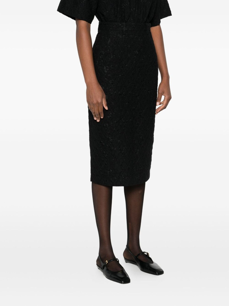 floral-motif pencil skirt 3