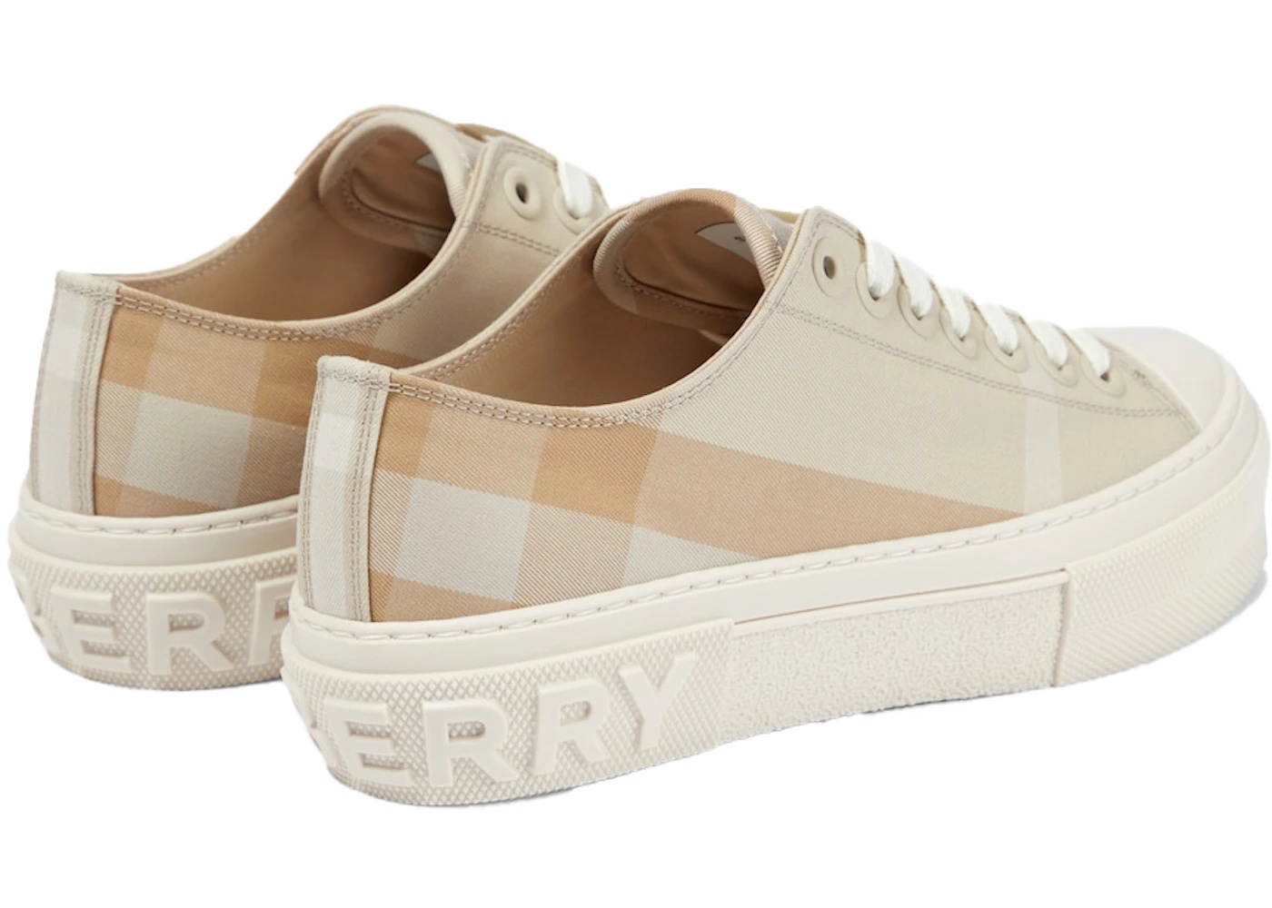 Burberry Low Top Check Beige (Women's) - 3