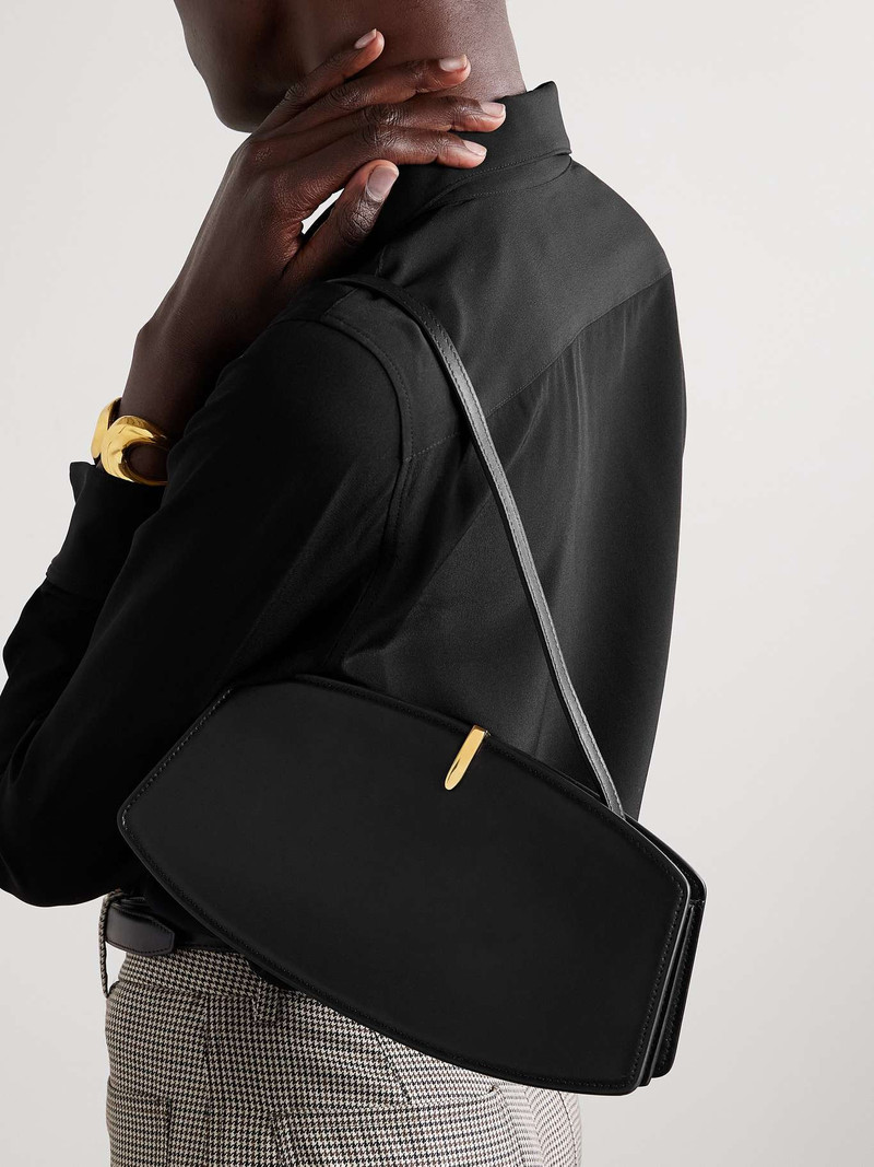 SAVETTE Florence embellished leather shoulder bag outlook