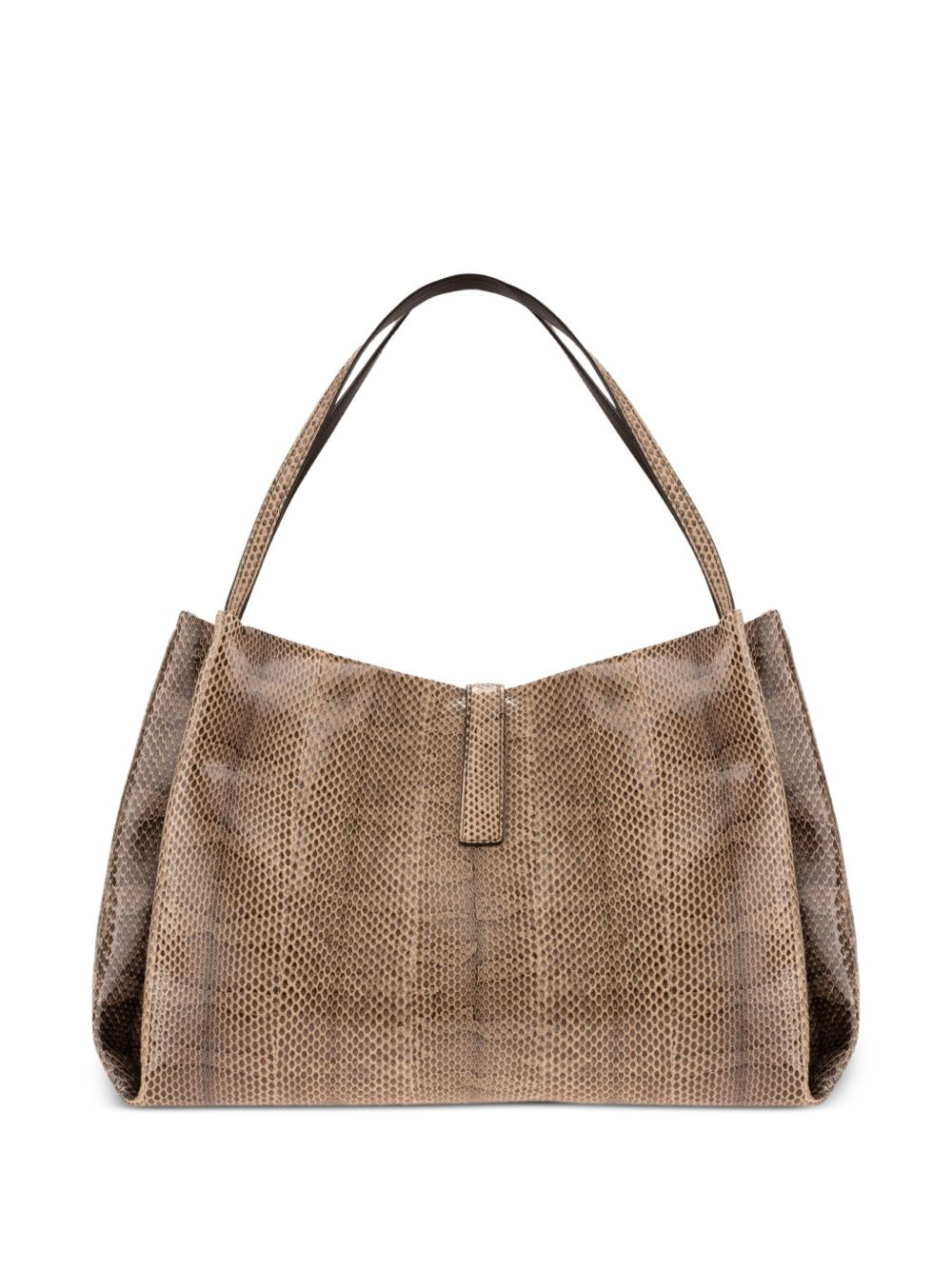 large snakeskin tote bag - 2