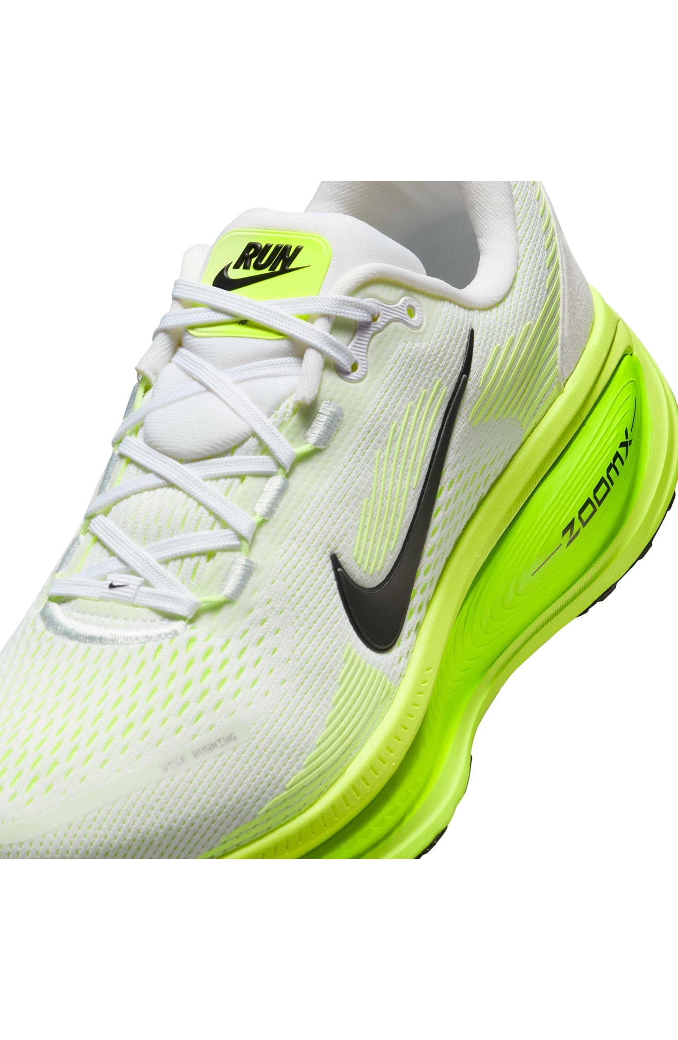 Nike Vomero 18 Running Shoe in White/Electric Green/Black at Nordstrom - 8