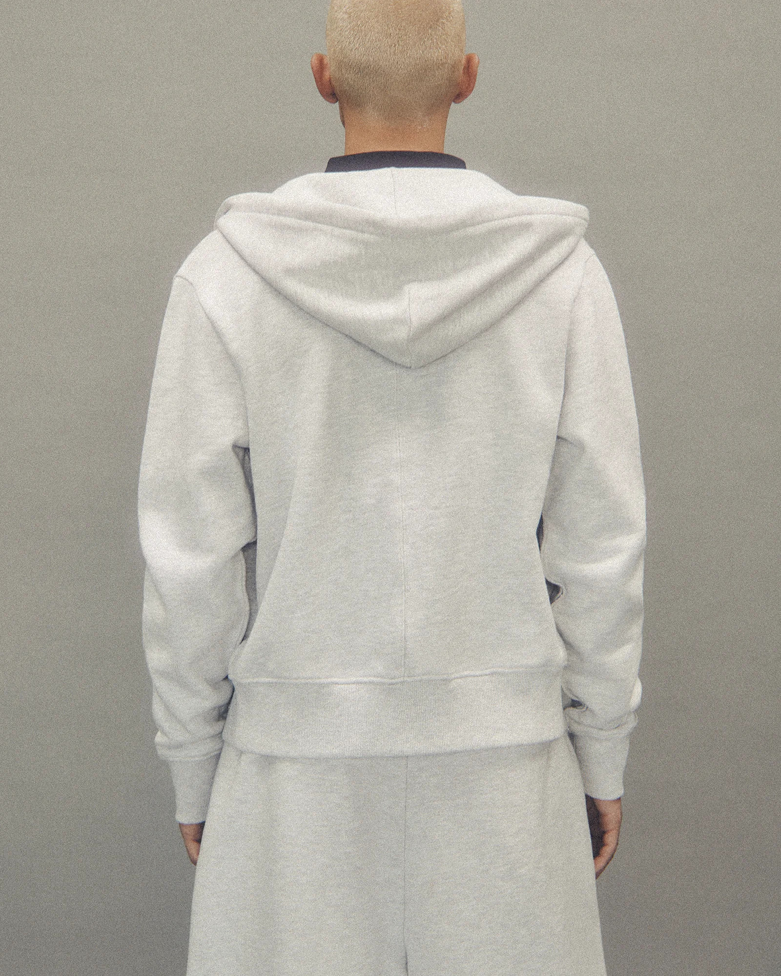 SLIM ZIP UP HEATHER GREY - 5