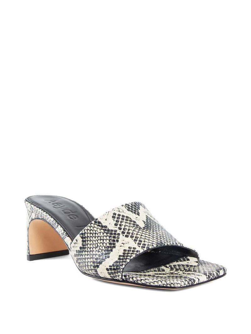 Aeyde Jeanie snake-print mules outlook