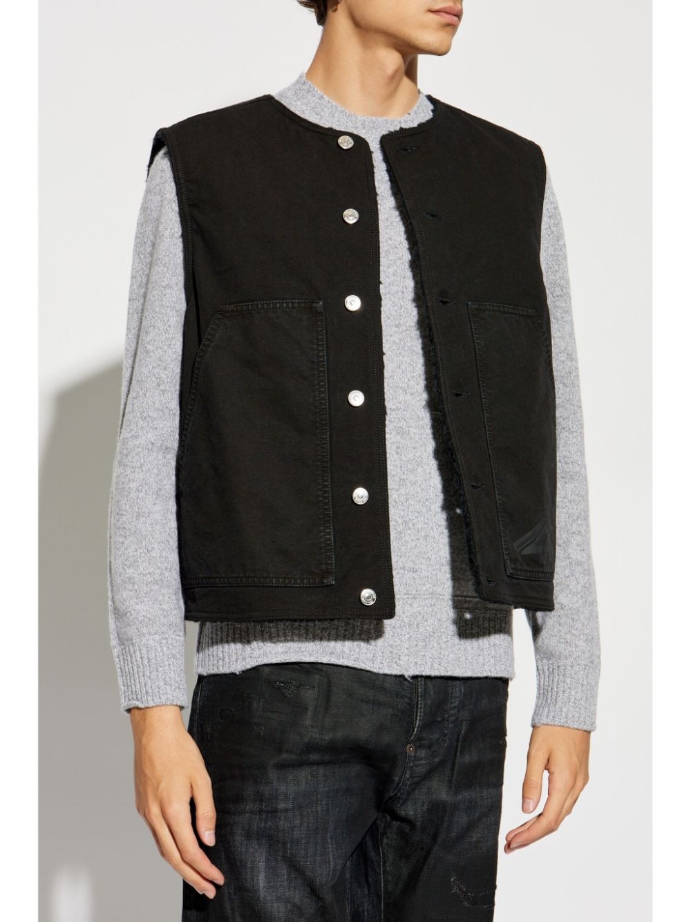 padded denim jacket - 3