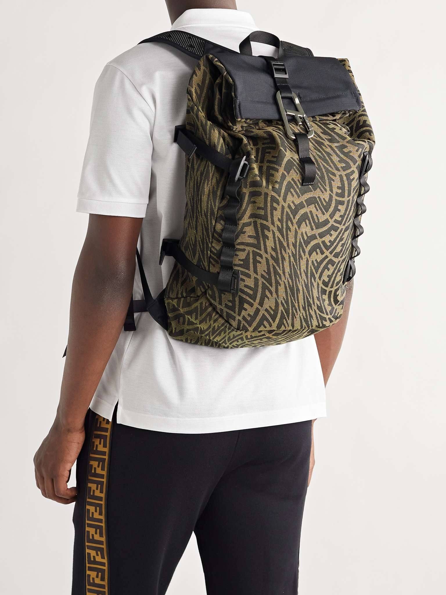 + FERRINO Ripstop-Trimmed Logo-Jacquard Canvas Backpack - 7