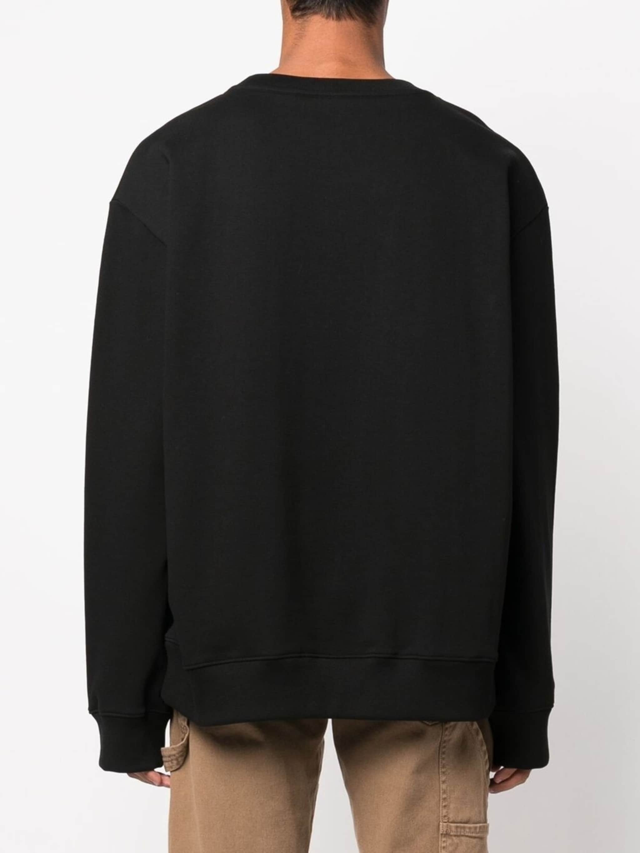 logo-print cotton sweatshirt - 5