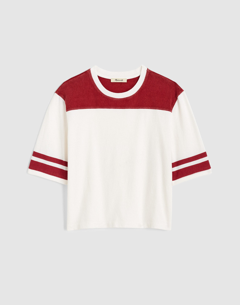 The Relaxed Varsity Tee in Vintage Jersey 1