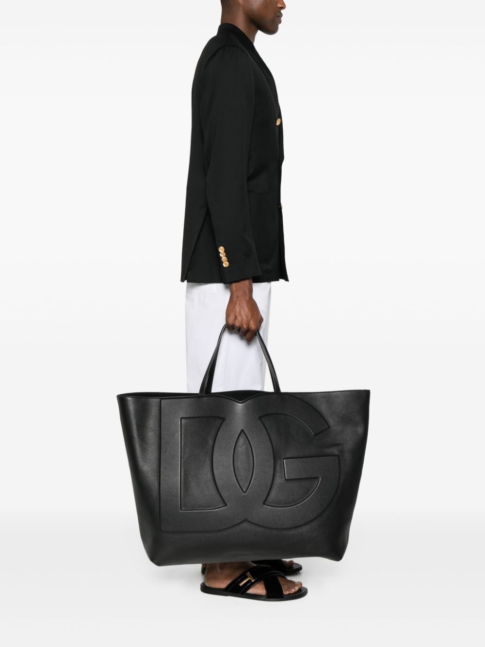 DG Logo leather tote bag - 2
