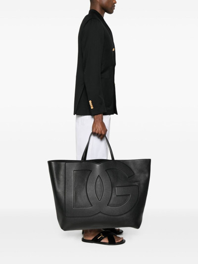 Dolce & Gabbana DG Logo leather tote bag outlook